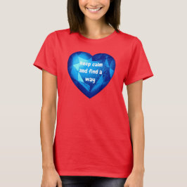 Chic fresh blue Diamond quote affirmation T Shirt