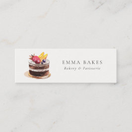 CHIC FRUIT BLOMMIGT CAKE PATISSERIE CUPCAKE BAKERY MINI VISITKORT