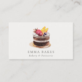 CHIC FRUIT BLOMMIGT CAKE PATISSERIE CUPCAKE BAKERY VISITKORT