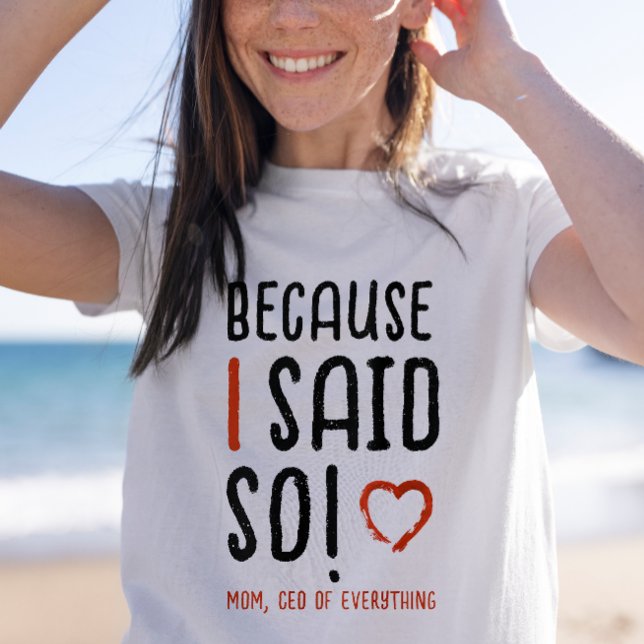 Chic Funny Chef Mamma som säger Humor Typografi T Shirt (Skapare uppladdad)