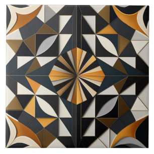 Chic Geometric Patternated Ceramic Tiles Kakelplatta