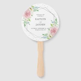 Chic Geometric Silver Foil Blommigt Bröllop