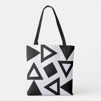Chic Geometric Triangle Mönster Tote Bag Tygkasse