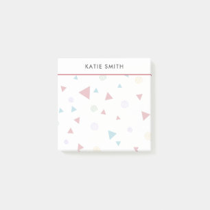 Chic Geometrisk triangel och snurra Post-it Block