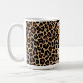 Chic Gepard Djurtryck & Blommor Bärbar Datordekal Kaffemugg