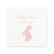 Chic Girl Baby Shower Pregnant Woman Baby Bump