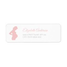 Chic Girl Baby Shower Pregnant Woman Baby Bump
