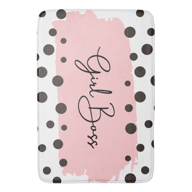 Chic Girl Chef Polka Dot Shower Curtain Badrumsmatta (Framsidan (Vertikal))