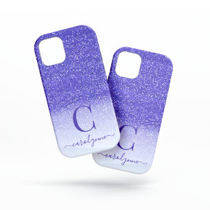 Chic Girly Lila Ombre Gnistra Glitter