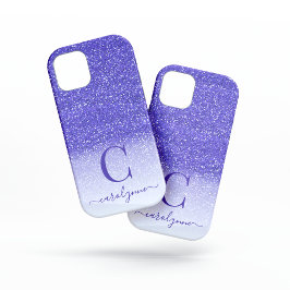 Chic Girly Lila Ombre Gnistra Glitter