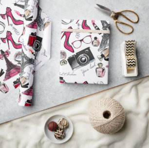 Chic Girly Paris Mode Presentpapper