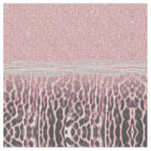 Chic Girly Rosa Leopard animal print Glitter Image Tyg