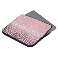 Chic Girly Rosa Leopard-djur Glitter Image