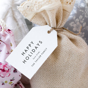 Chic Glad helg-familjens jul Presentetikett
