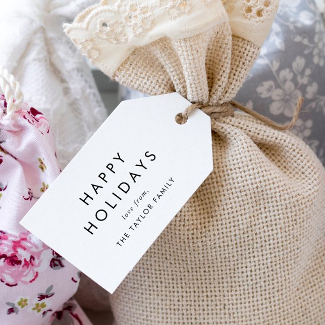 Chic Glad helg-familjens jul Presentetikett (Skapare uppladdad)