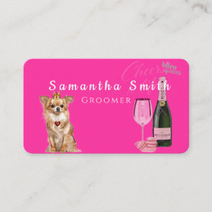 Chic Glam Art Salong Groomer Visitkort
