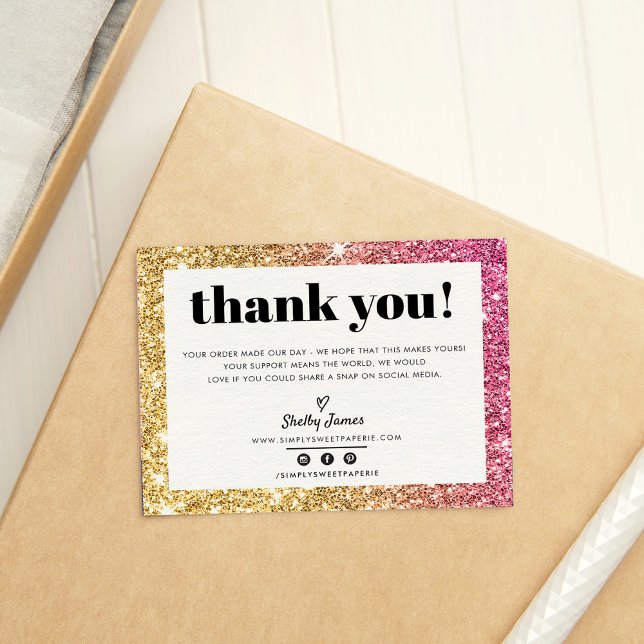 Chic glam guld rosa TACK glitter (Skapare uppladdad)
