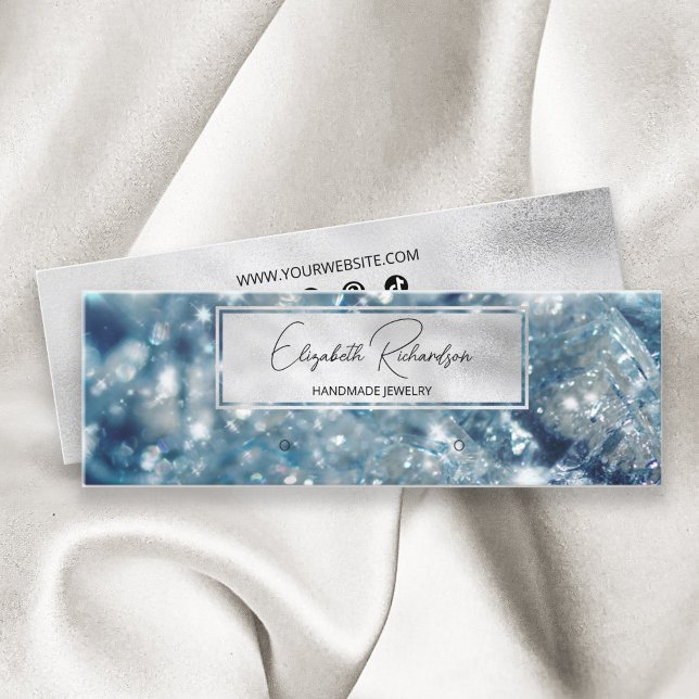 Chic Glam Luxury Elegant Jewelry Earring Visning Mini Visitkort (Skapare uppladdad)