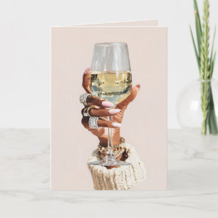 Chic Glam Vin Vibes Inbjudan