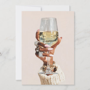 Chic Glam Vin Vibes Inbjudningar