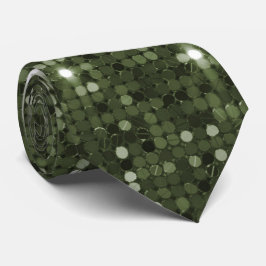 Chic Glimmering Oliv grönt Sequin Neck Tie Slips