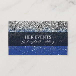 Chic Glitter-designkort för händelsehanteraren Visitkort