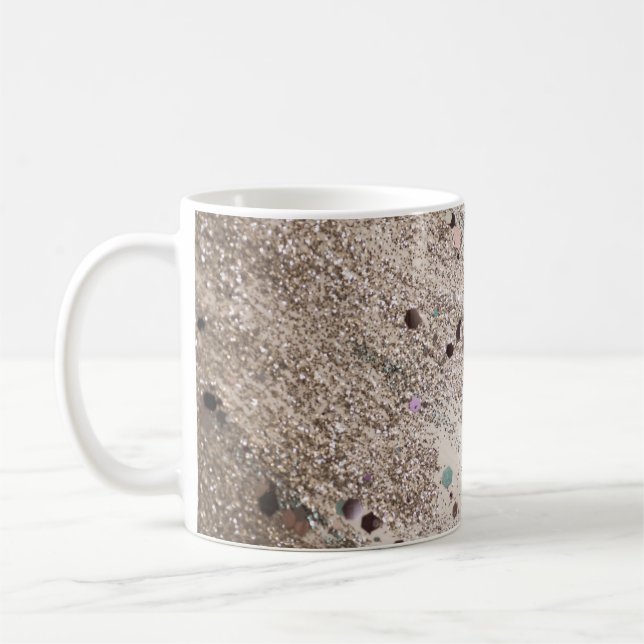 Chic Glitter Glam 1 #art #glitter Kaffemugg (Vänster)