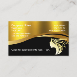 Chic Glitter Glam Beauty Salon Affärskort Visitkort