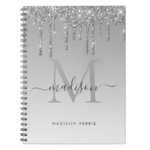 Chic glitter Monogram spiral bärbar dator