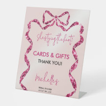 Chic Glitter Rosa Bow Hon är Gifter sig