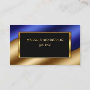Chic glitter som bling den guld- röda visitkort