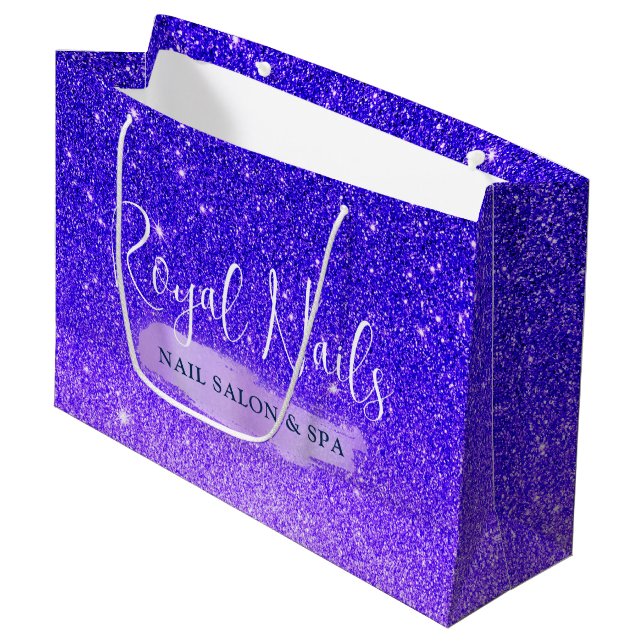 Chic Glitter SPA Nail Salon Makeup Hair Gift Bag (Framsidan Vinklad)