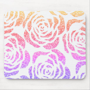 Chic glitter verkställer färgrik rovit Mousepad Musmatta
