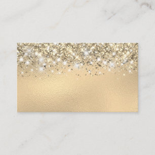 Chic Glittery Gold Foil Blank Place Card Placeringskort