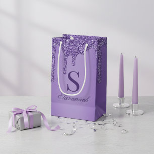 Chic Gnistra Lila Glitter Drives Monogram