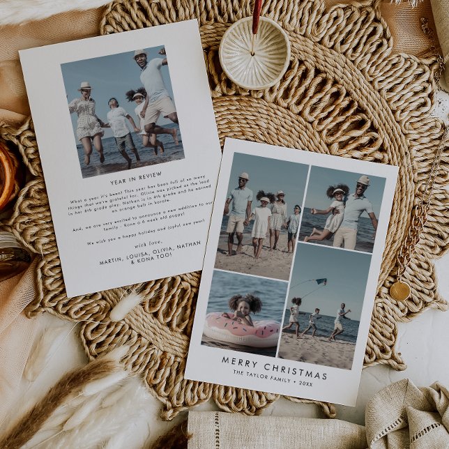 Chic God jul år i bild 5-foto Julkort (Skapare uppladdad)