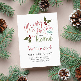 Chic God jul från vår nya Flytta hemma Meddelande Vykort
