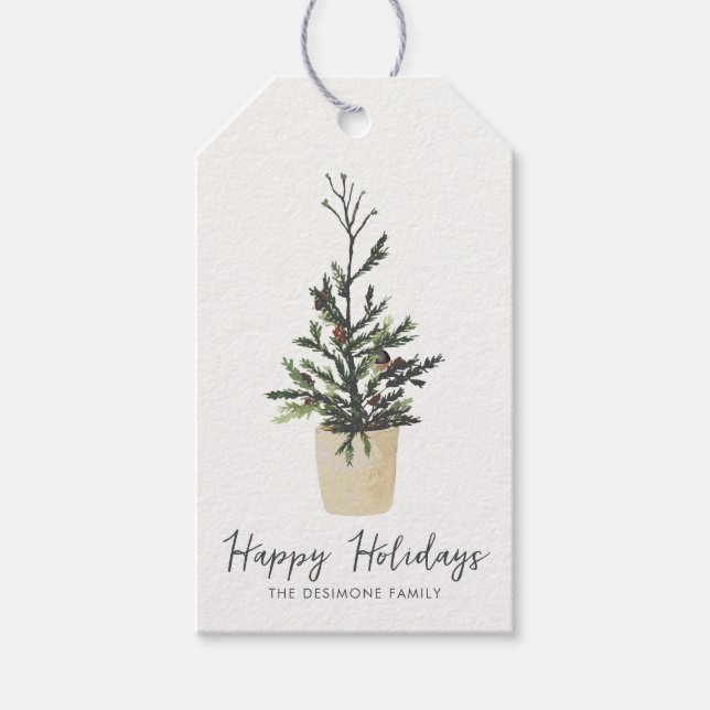 Chic God Jul Julgran  Presentetikett (Framsidan)