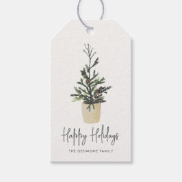 Chic God Jul Julgran Presentetikett