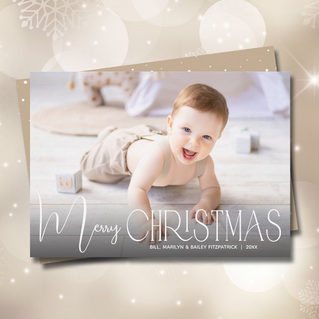 Chic God jul-skriptfoto Julkort (Skapare uppladdad)