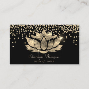Chic Gold Diamonds Lotus Svart Visitkort