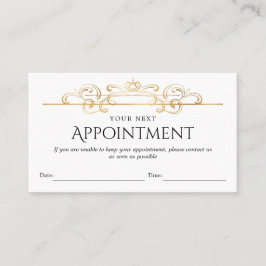 Chic Gold Foil Classic Vintage Swirls Anpassningsb Tidsbeställning Kort