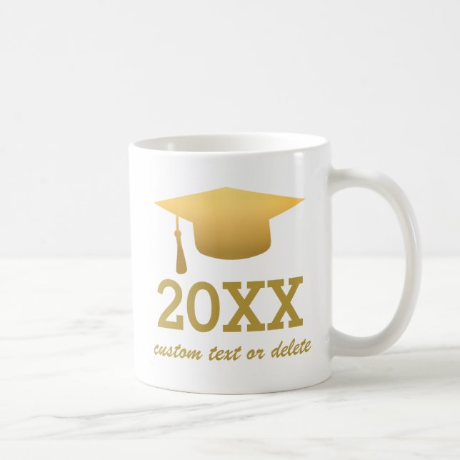 Chic Gold Foil Trendig Studenten Class of 2016 Kaffemugg (Höger)