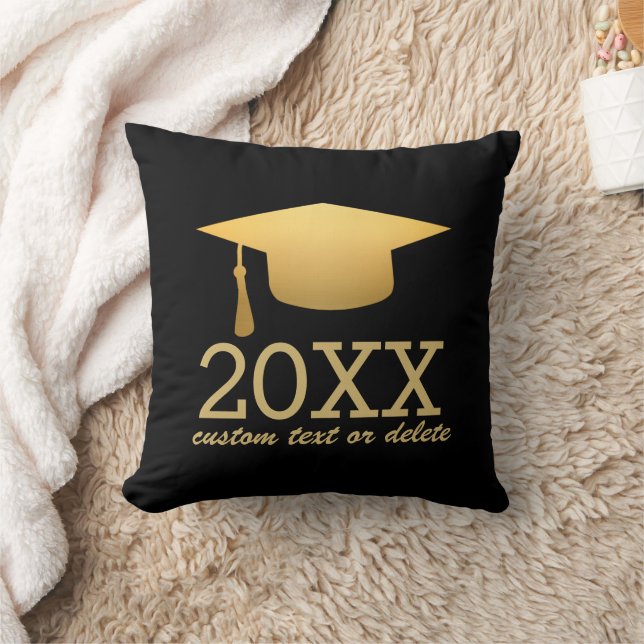 Chic Gold Foil Trendig Studenten klass 20XX Kudde (Filt)