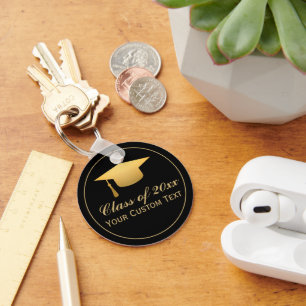 Chic Gold Foil-Trendig, Studenten-klass 20XX Nyckelring