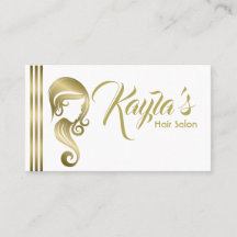 Chic Gold Glam Beauty Girl Hår & Makeup Salong