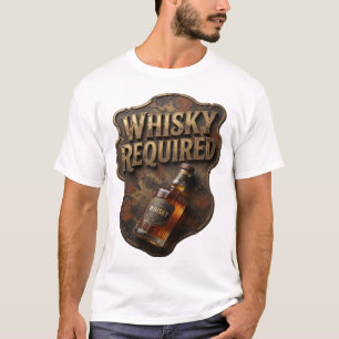 Chic Gold WHISKY OMFATTAS Tröjd design T Shirt