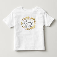 Chic Golden Blommigt | Flower Girl
