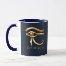 Chic Golden Öga of Horus , egyptiska hieroglyfer