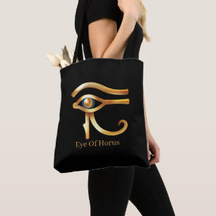 Chic Golden Öga of Horus , egyptiska hieroglyfer Tygkasse